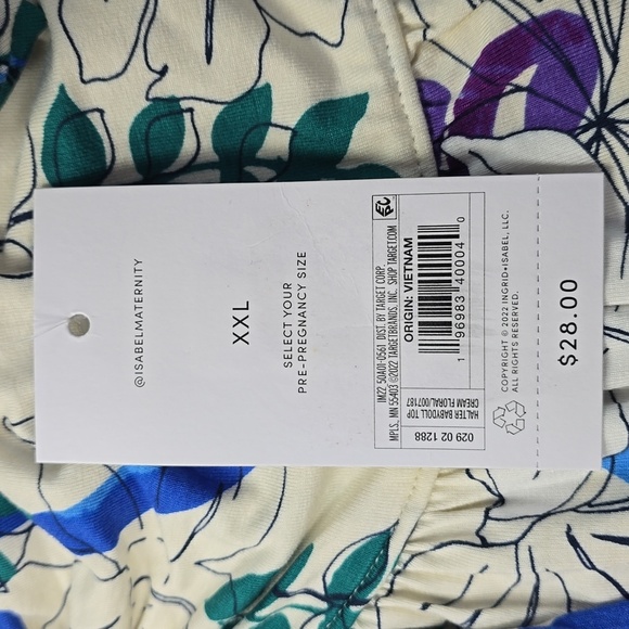 Babydoll Maternity Tank Top | Isabel Maternity | XX Large - Picture 9 of 11